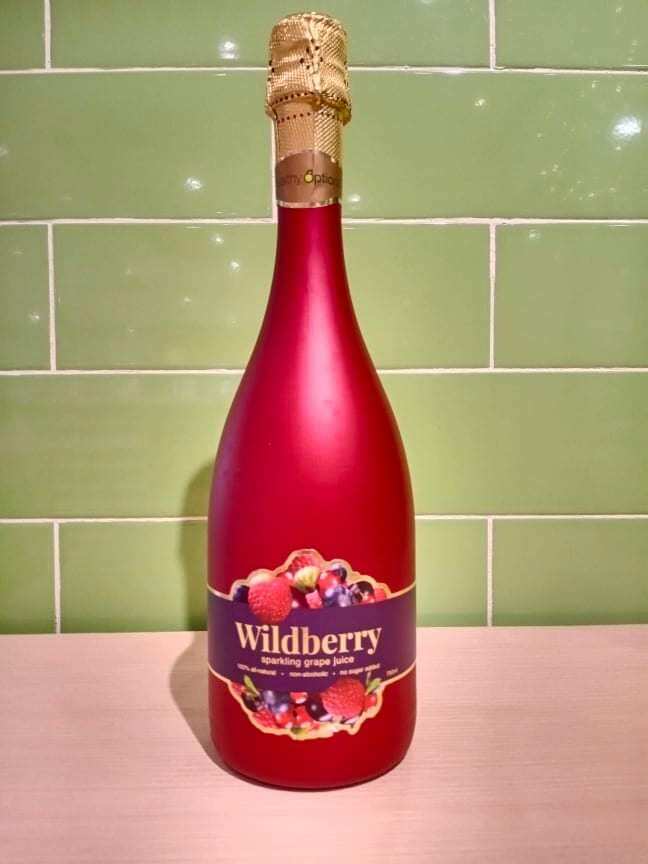 750ml Healthy Options Sparkling Red Grape, Acai, Blackberry, Lychee