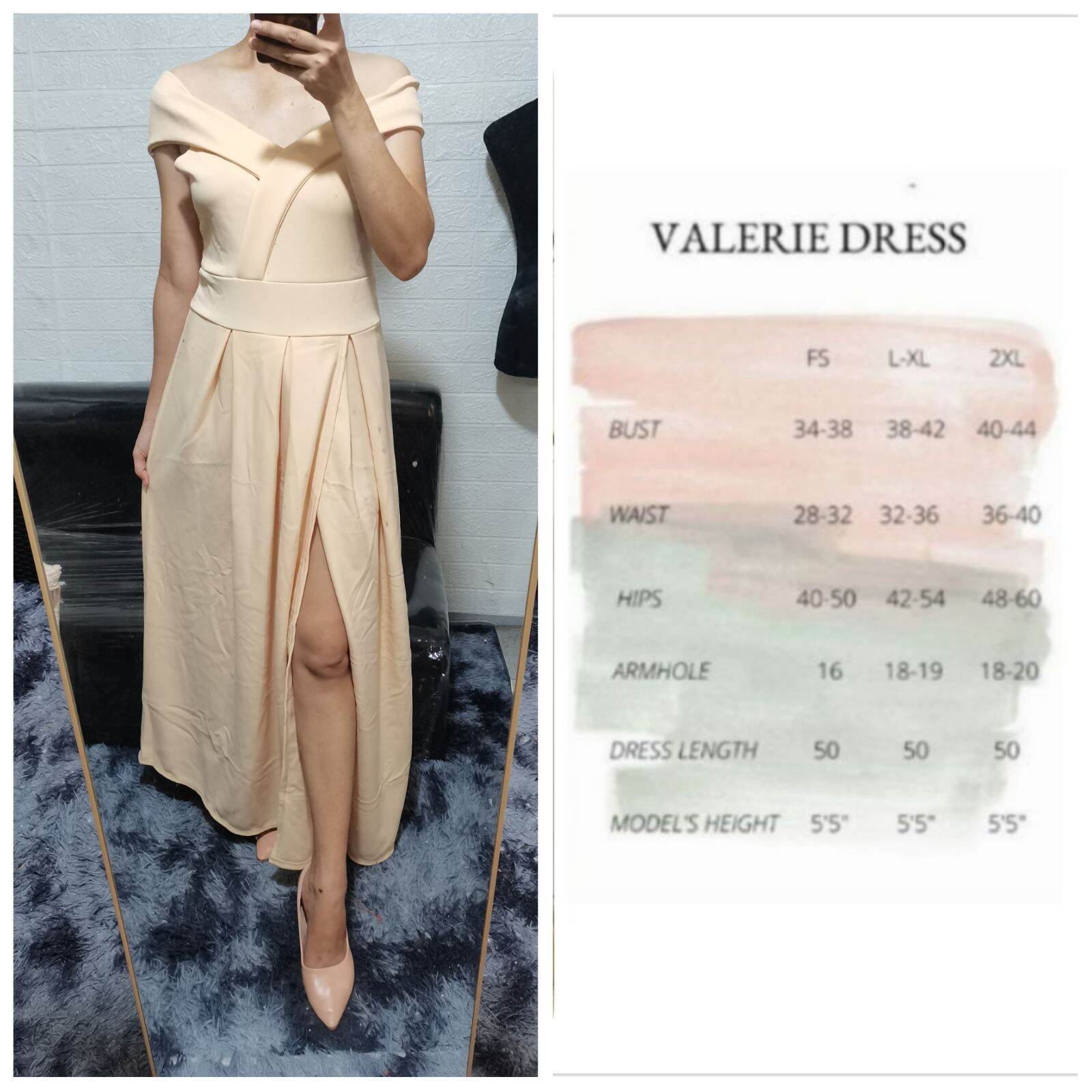 ワンピース andmary Betty layered dress beige F ANDMARY】Betty layered dress