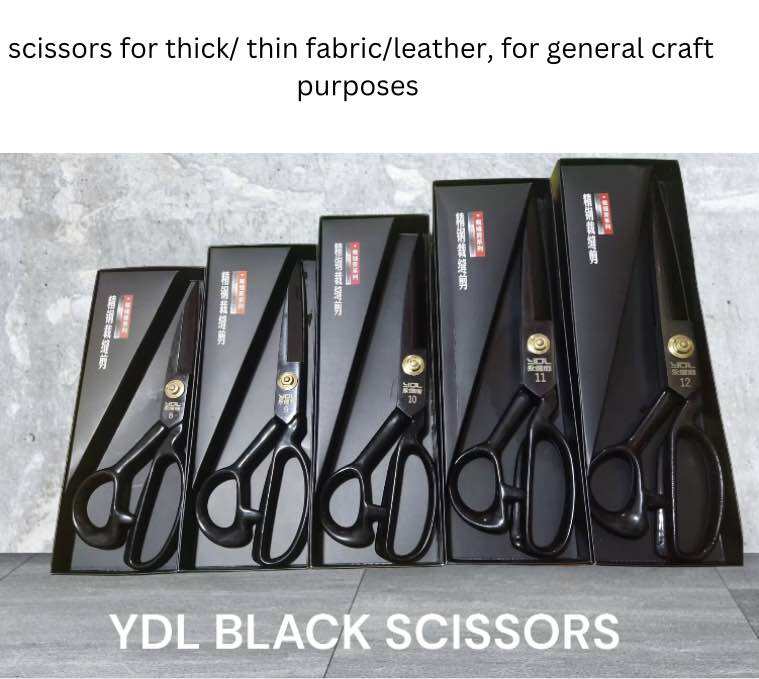 YDL Black Tailoring Scissors: High-Quality Craft Scissors