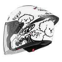 KYT | Spring Summer 3/4 Helmet with Large Spoiler