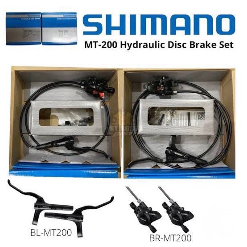 shimano mt200 hydraulic disc brake set