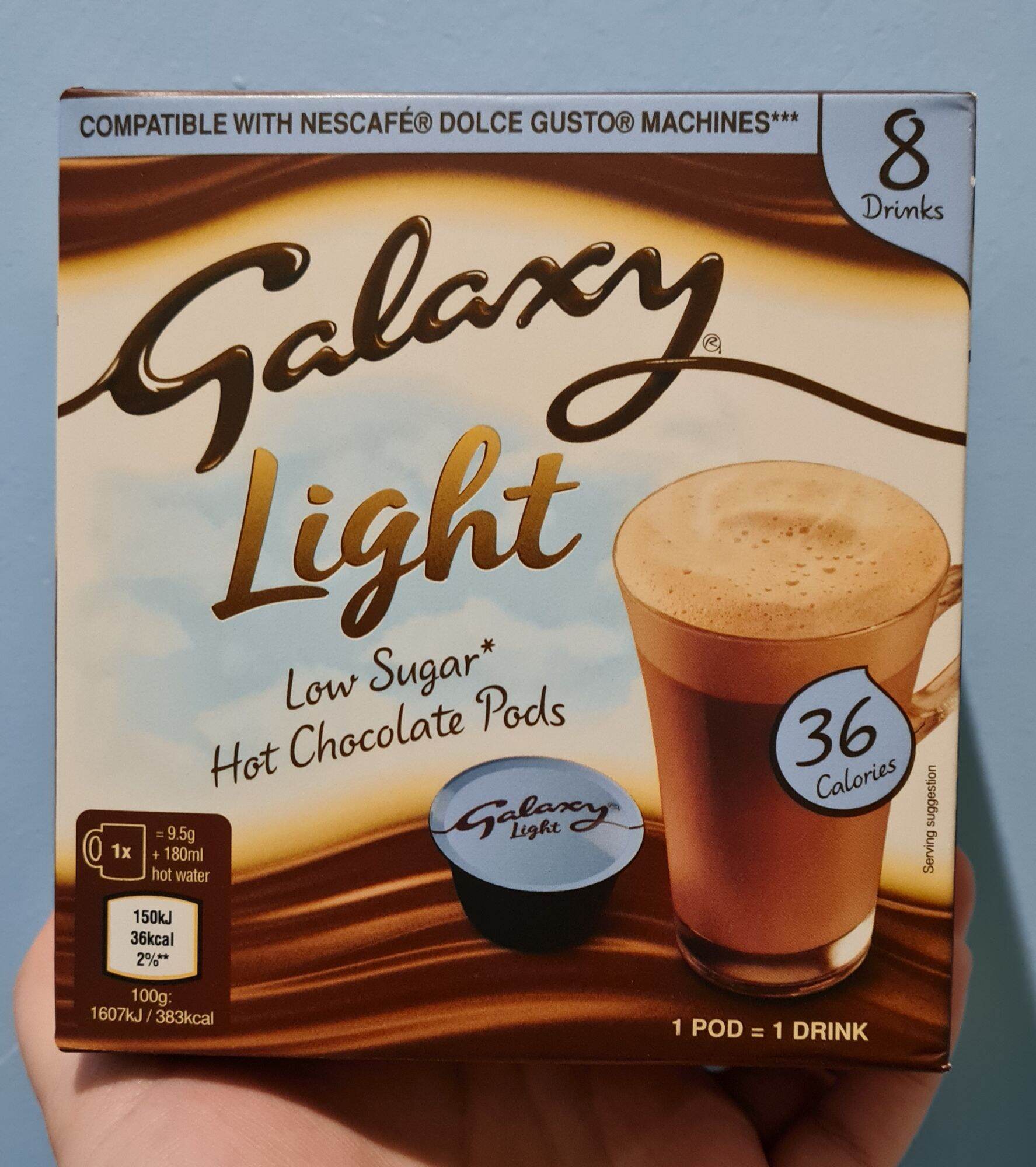 Galaxy Light Hot Chocolate Pods for 