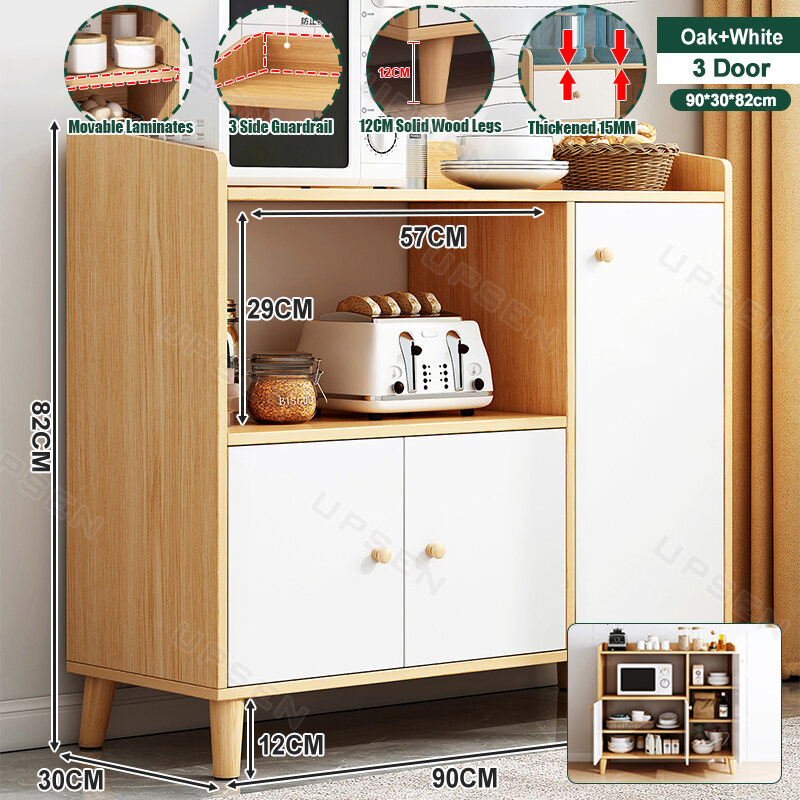 【Free Shipping】Wood For KIthcen Storage 4 Doors 120CM KItchen
