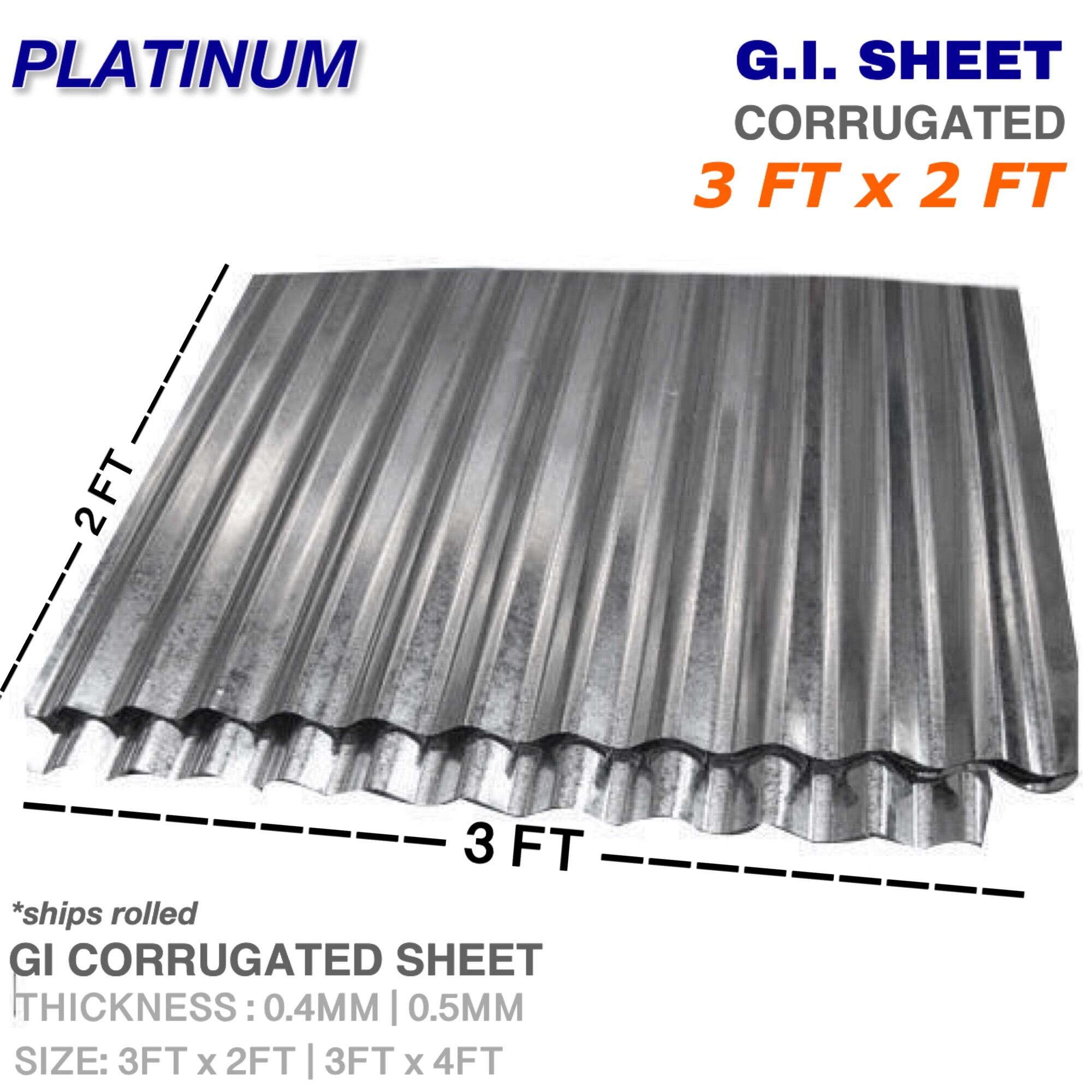 Cold Rolled Mm Gi Sheet Price 3FT X 4FT GI CORRUGATED