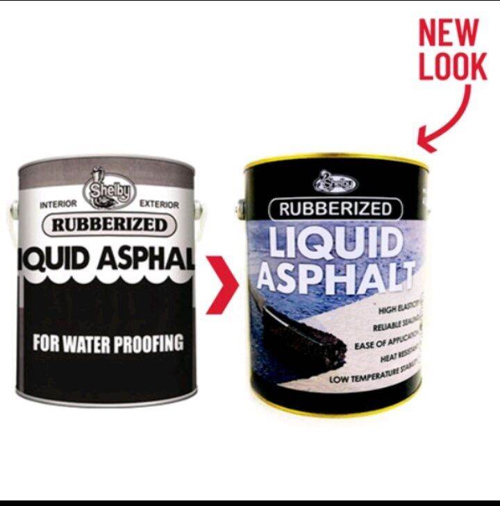 SHELBY RUBBERIZED LIQUID ASPHALT WATERPROOFING & FIREWALL BLACK PAINT 1 ...