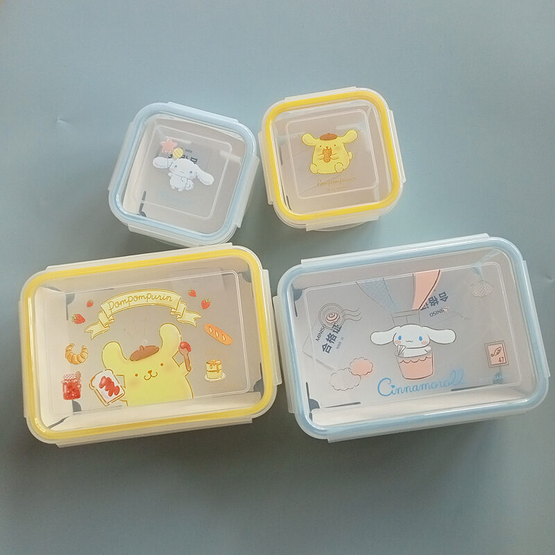 Cinnamoroll Bento Box with Four Buckles 525ml - MINISO