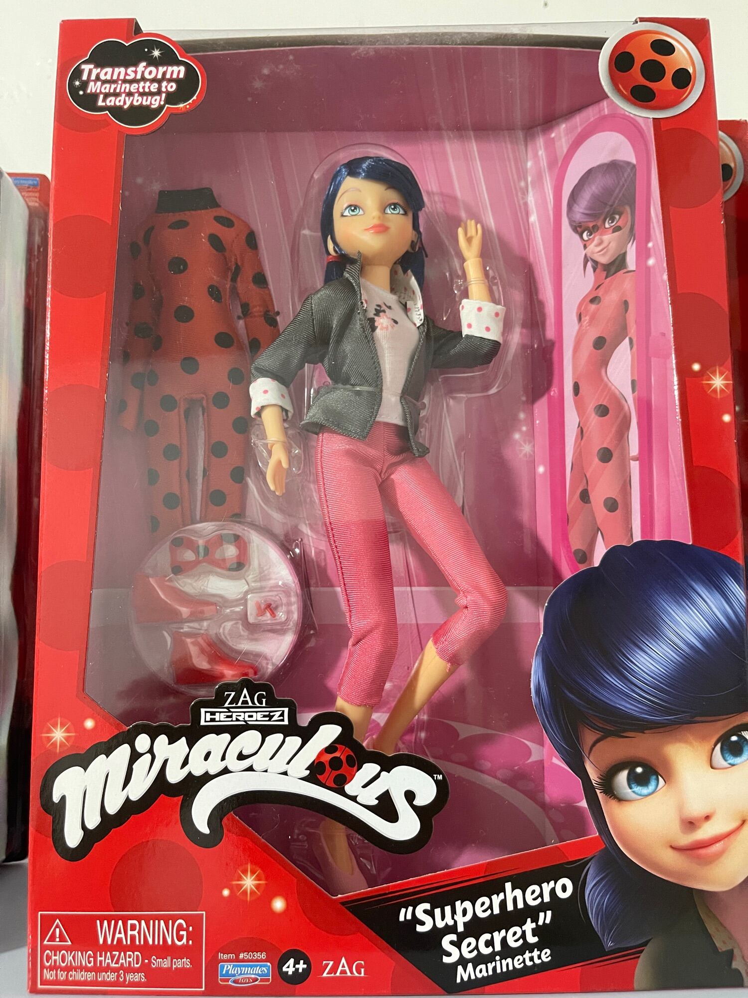 Miraculous Super Secret Marinette with Ladybug Outfit Doll Playset, 7 ...