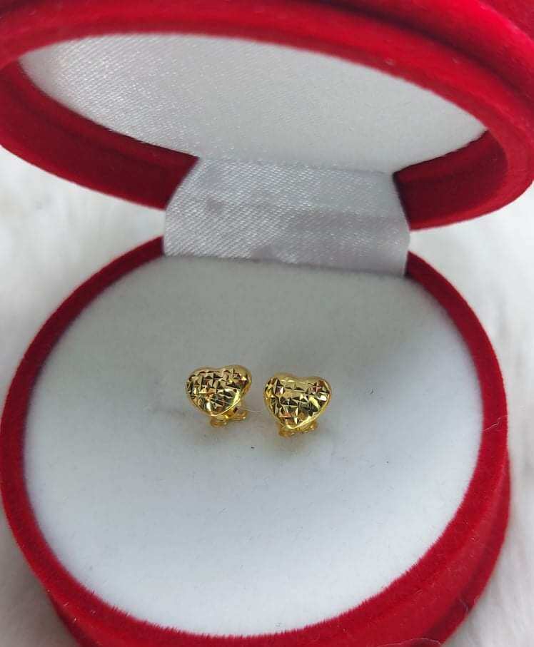 Pawnable Cod K Saudi Gold Heart Earrings Lazada Ph