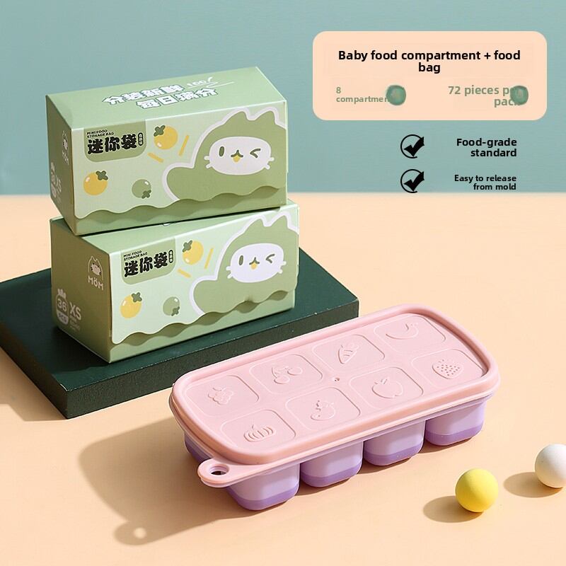 YOULUNMEI | Baby Food Silicone Ice Tray Freeze and Fresh Storage