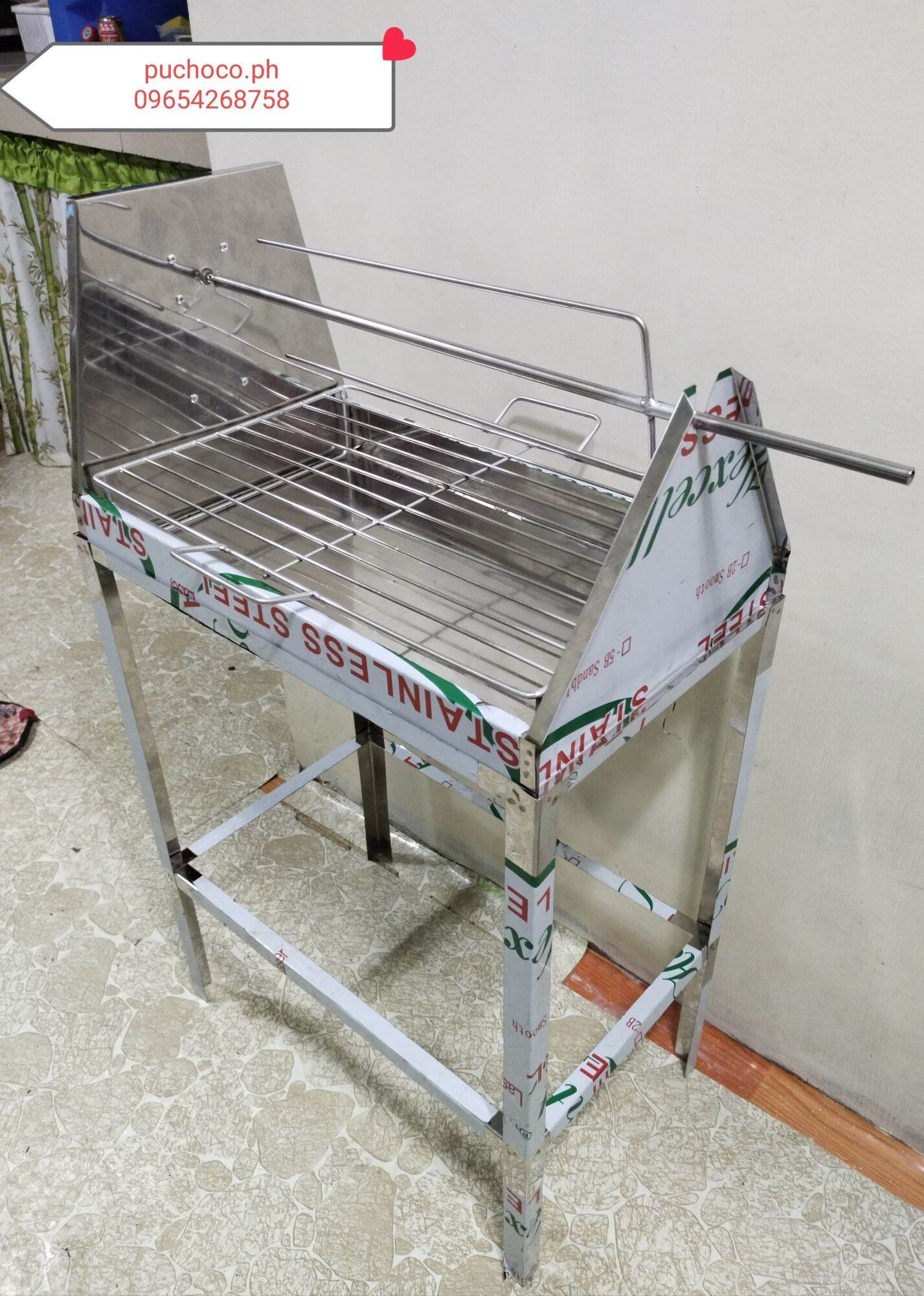 stainless bbq and letchonan ng manok 2in1 automatic