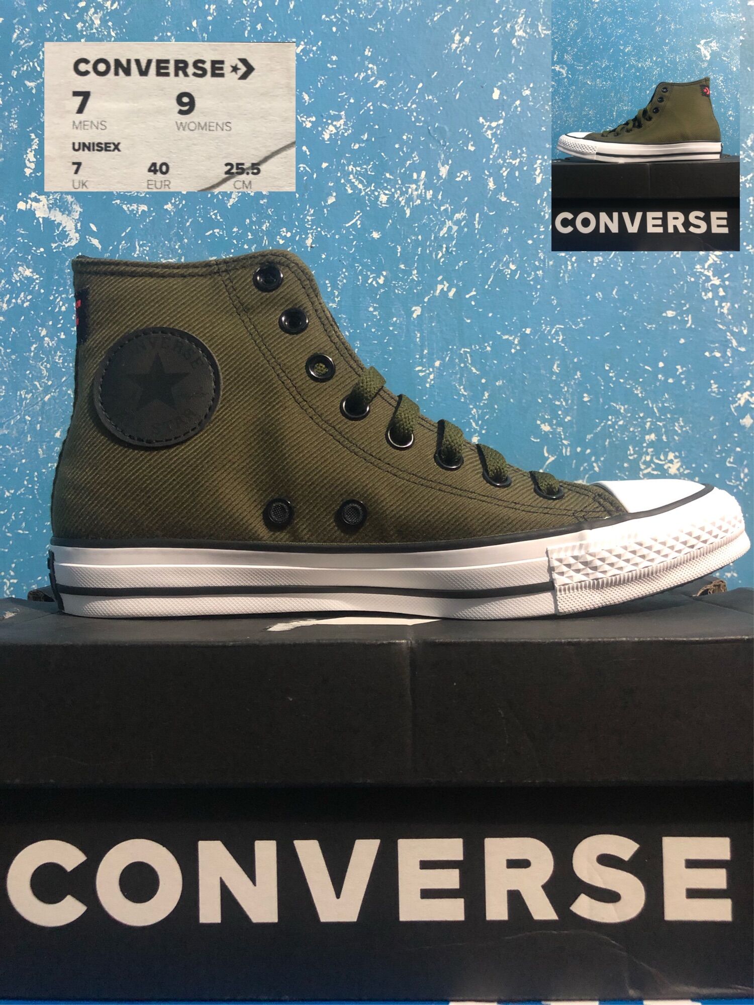 Shop Army Green Converse Shoes online 
