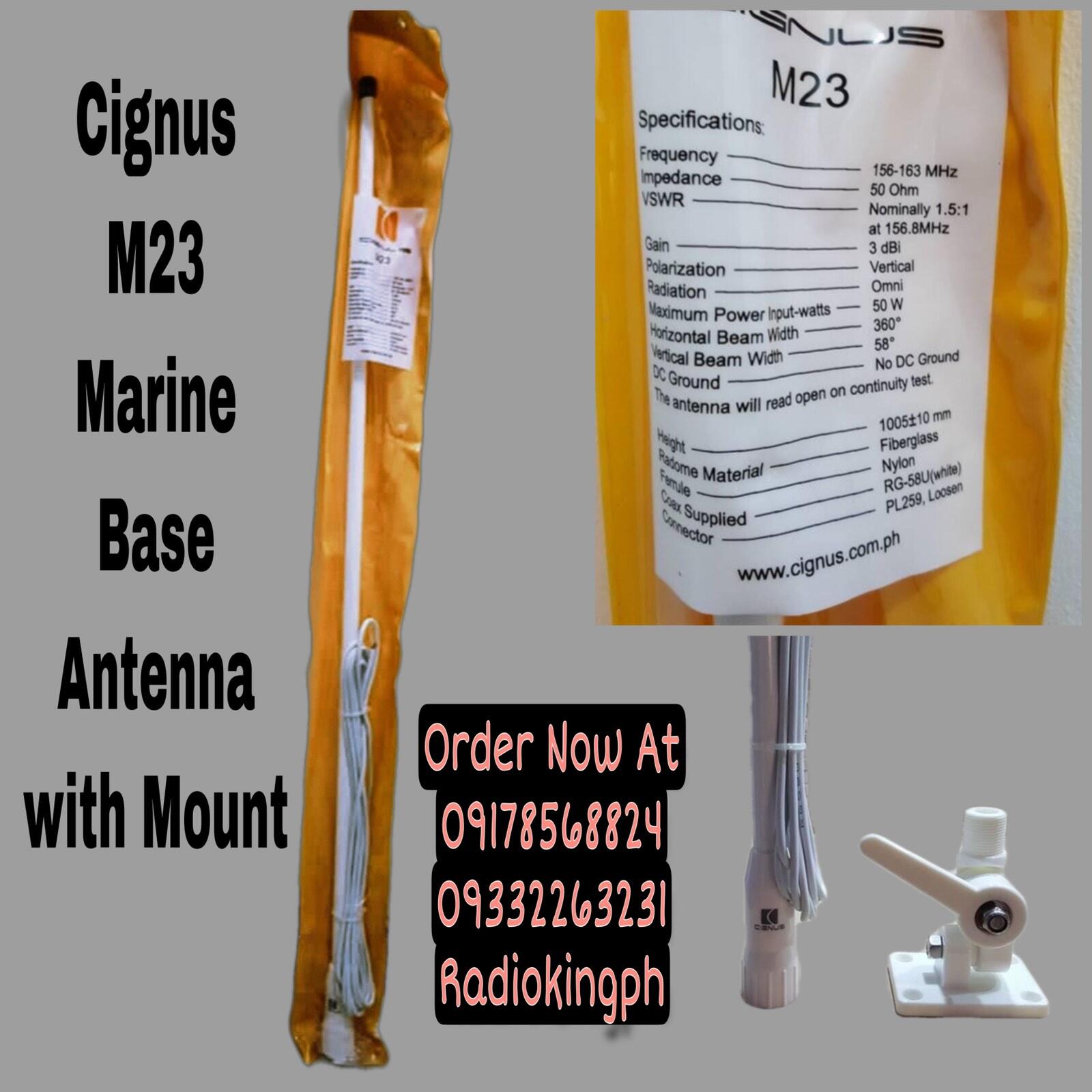 CIGNUS M23 Marine Base Antenna with Mount included Lazada PH