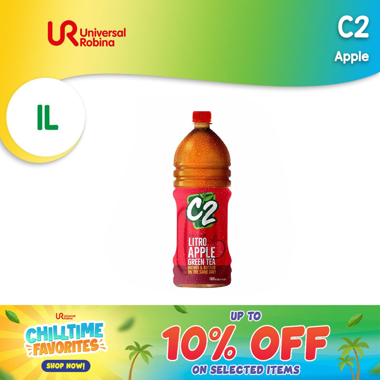 C2 Green Tea Apple (1L)