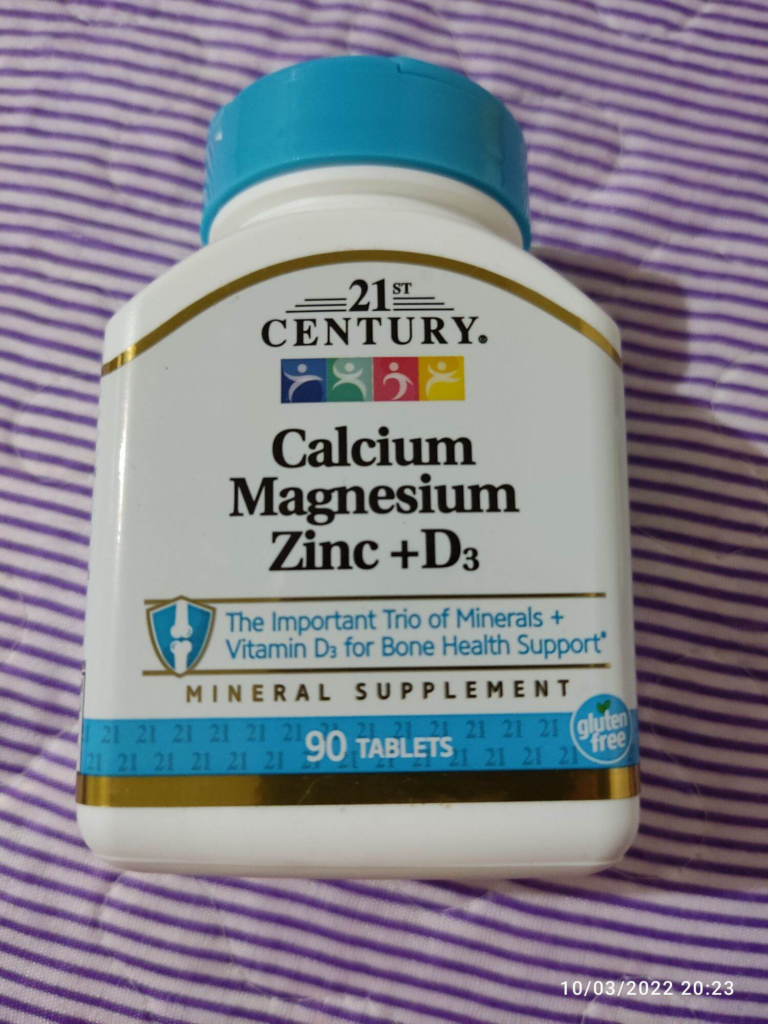 21St Century Calcium Magnesium Zinc + D3 - 90 tablets Exp Oct 2024 ...
