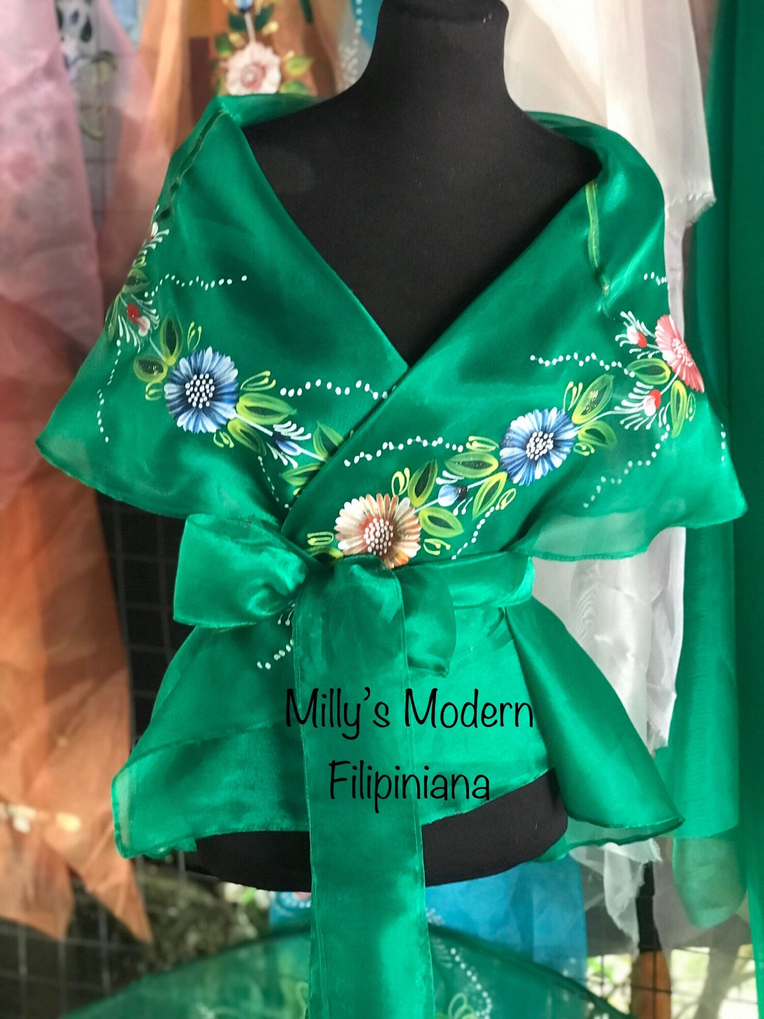 Green filipiniana outlet