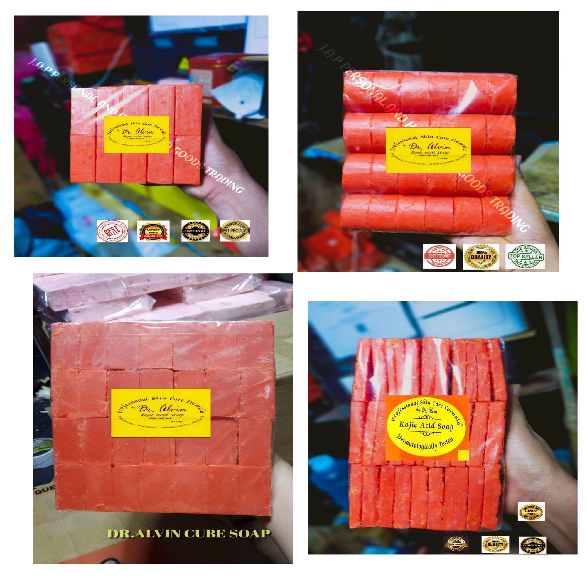 dr alvin kojic acid original scrap soap set 1/2 kilos