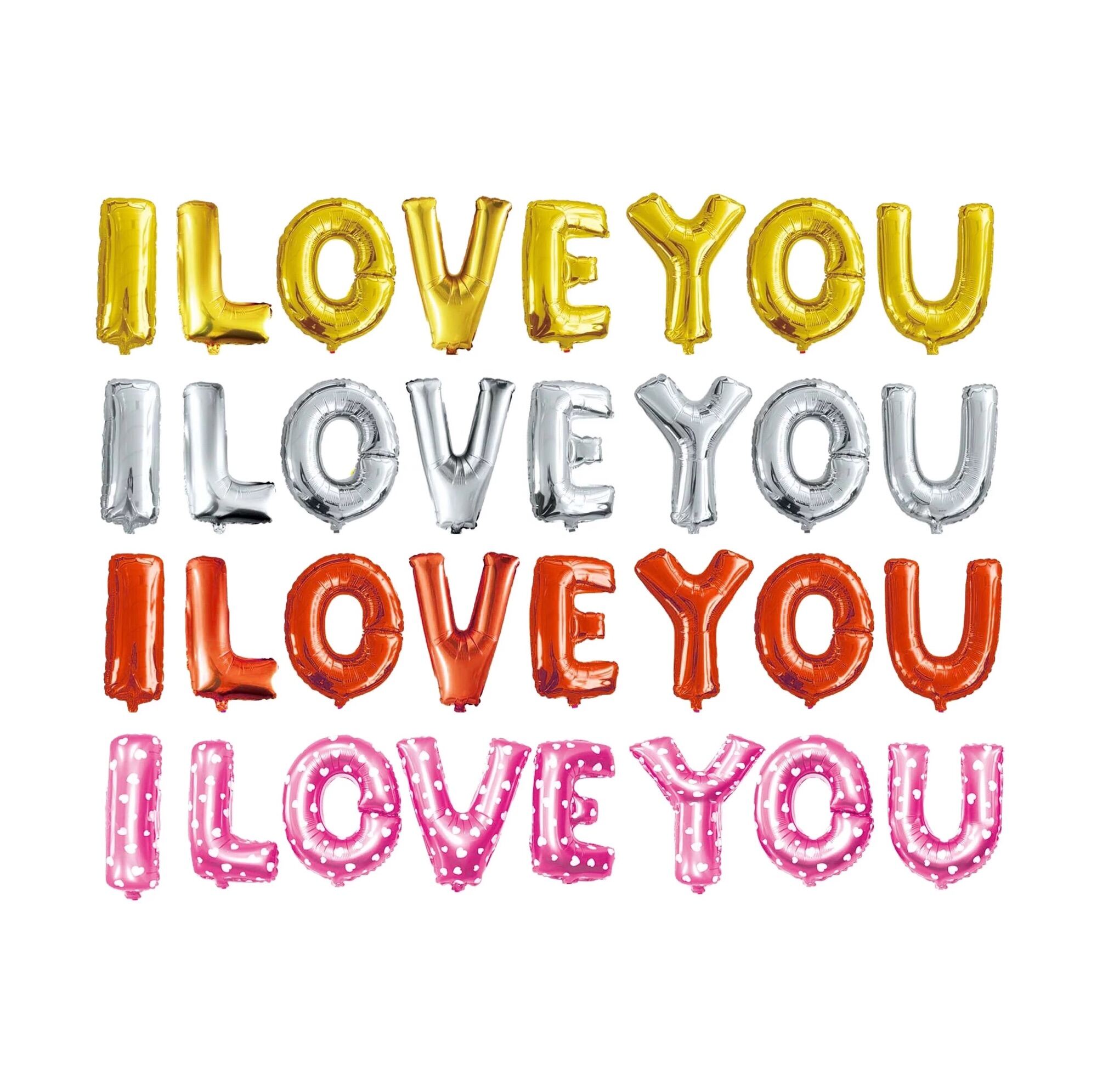 I Love You Foil Balloons 16 Inch 