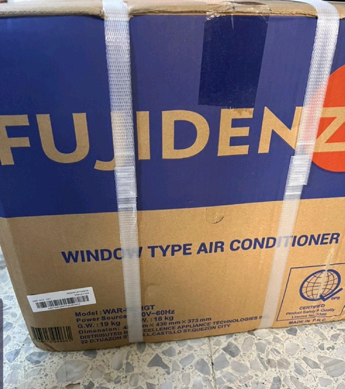 Fujidenzo 0.6 Hp Inverter Grade Window Type Aircon with Remote Control