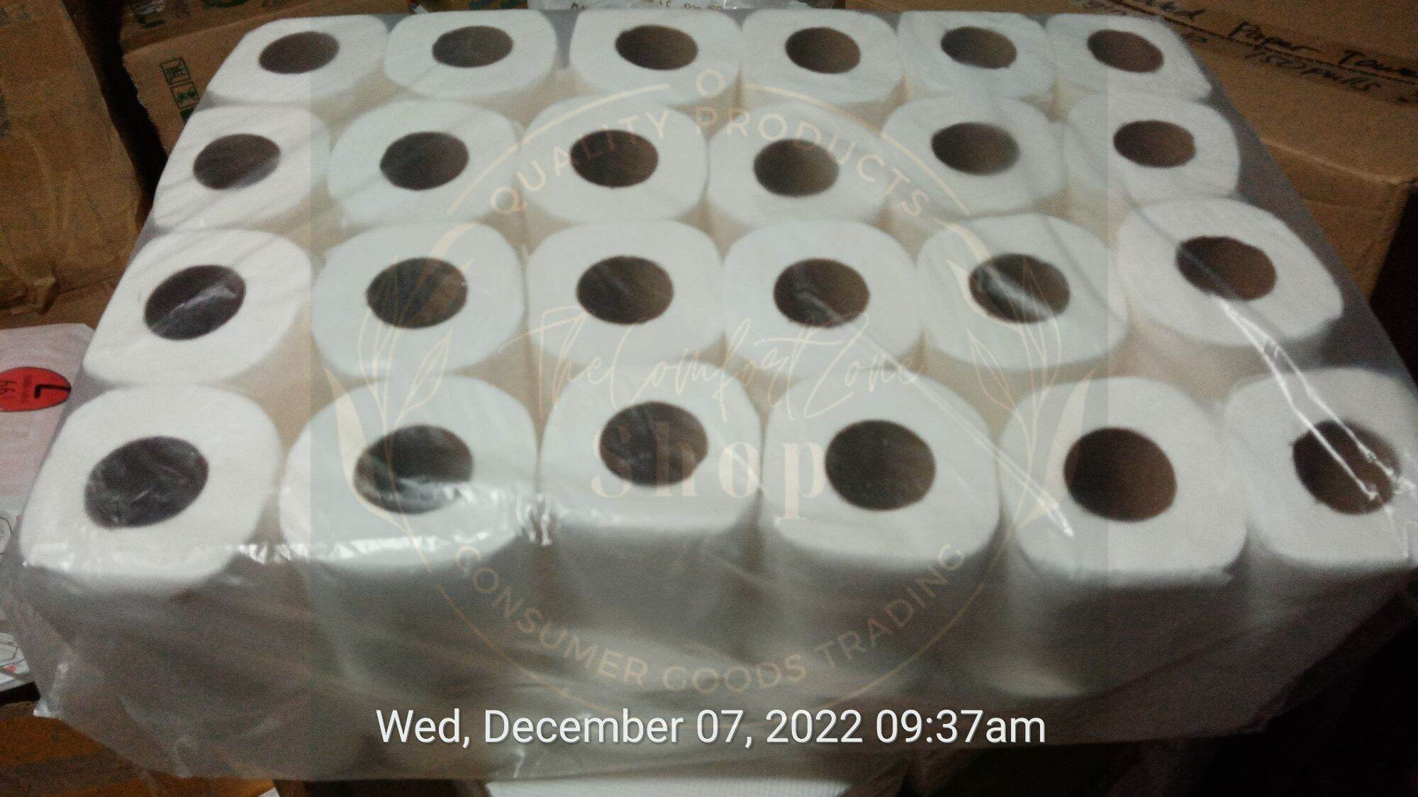 DISCOUNT ON HAND BATHROOM TISSUE WITH CORE VIRGIN PULP 150 PULLS PER