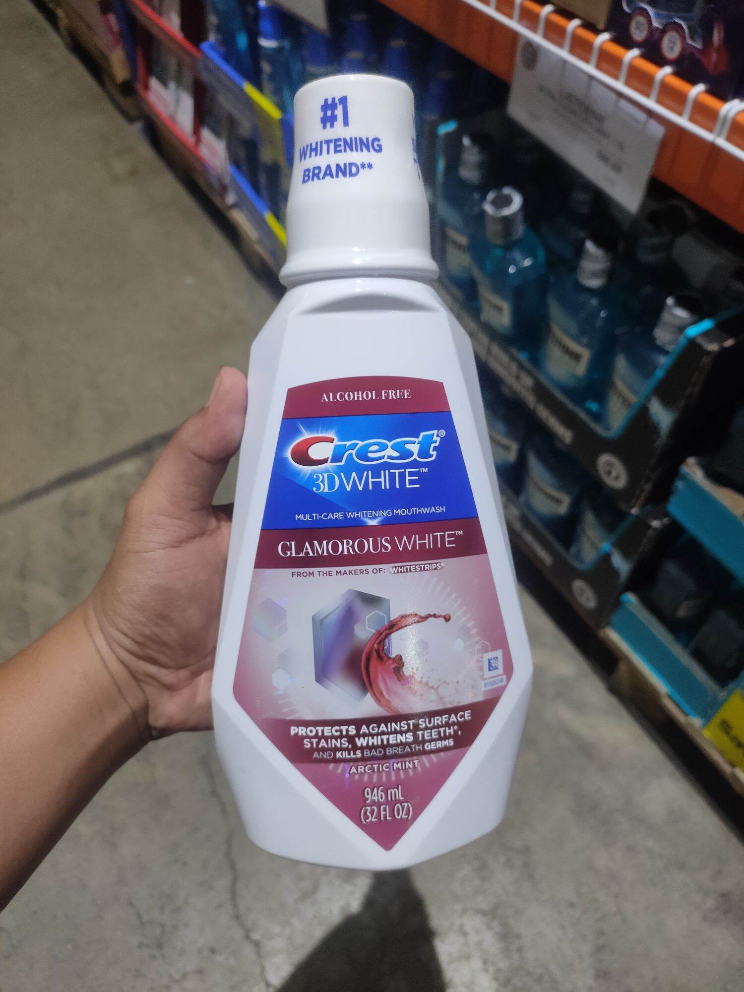 Crest 3d mouthwash for stronger teeth. Lazada PH