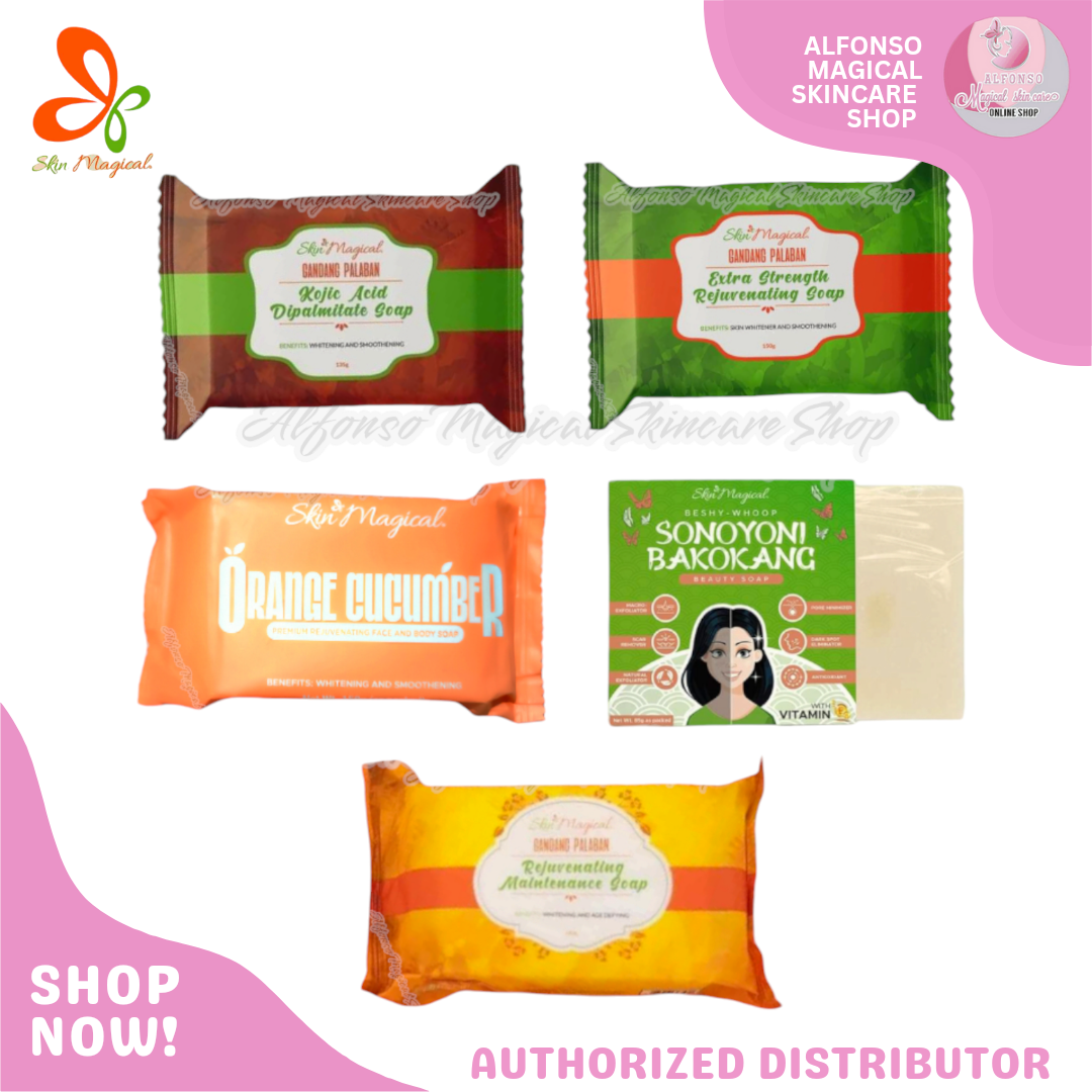 magical glutathione whitening soap 135g Experience fairer skin #SkinMagical Gluta Mango Peel Soap! The combination of and Mango makes the skin healthy, bright and acts as a detoxifier.   It glows your skin.  It Our whitening soap with Gold