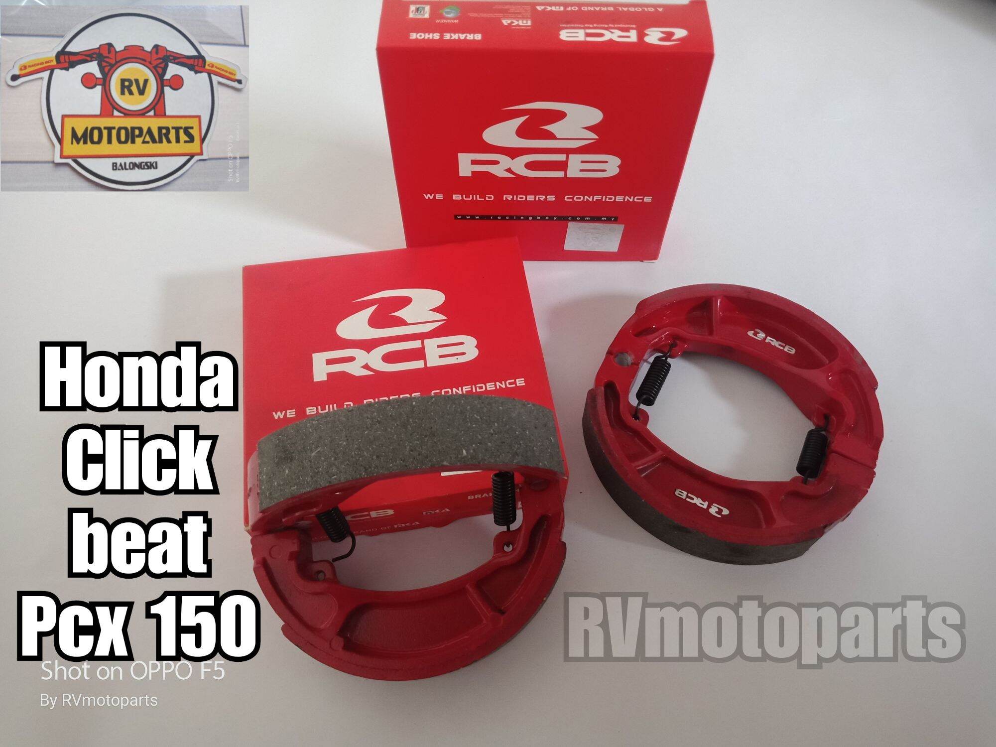 RCB brake shoe Honda Click / beat / PCX 150 / Air blade 150 Lazada PH