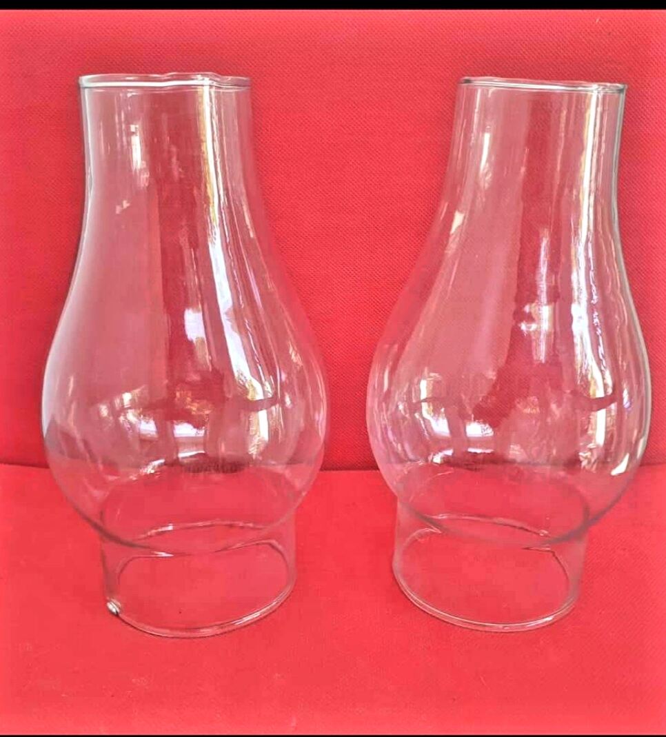 Hurricane Candle Holder Sleeve, Wide 3", Height 8", Clear Virina Glass