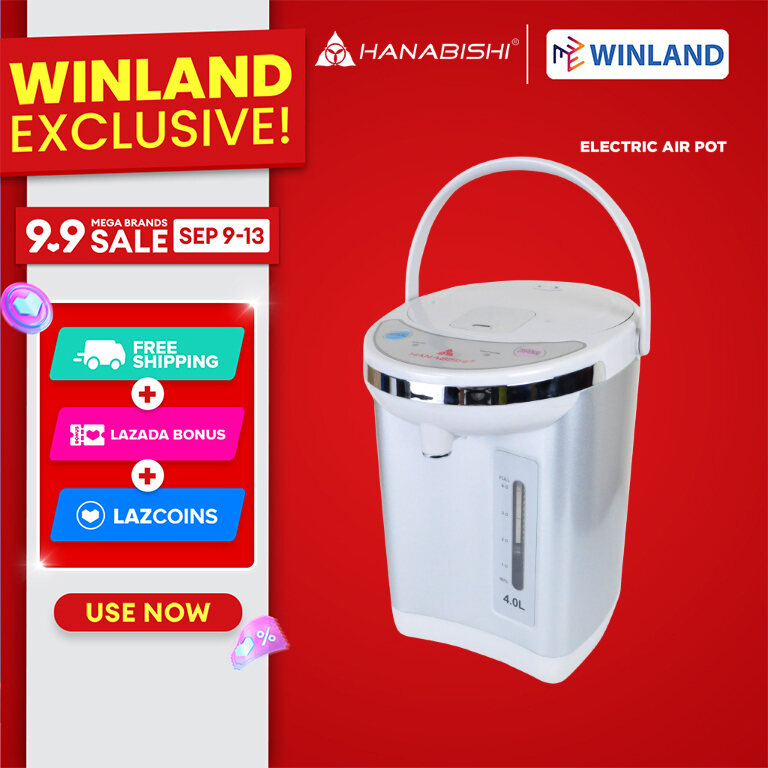 Hanabishi Winland 4.0L Electric Airpot with Auto Pump