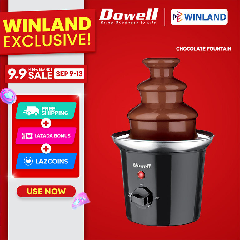 Winland CF-105PS 3-Tier Chocolate Fountain Fondue Maker