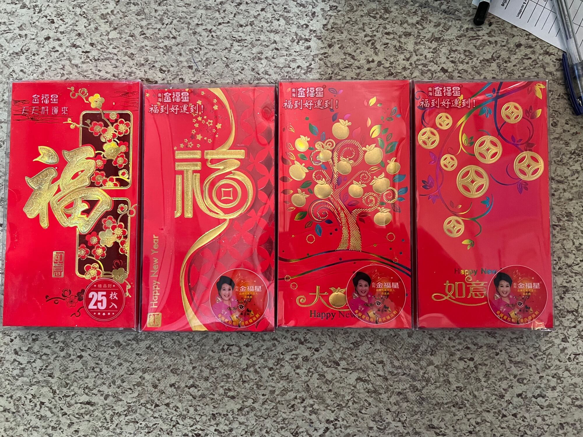 20pcs Chinese Angpao Thick and Long Special Ampao Lucky Red Packet ...