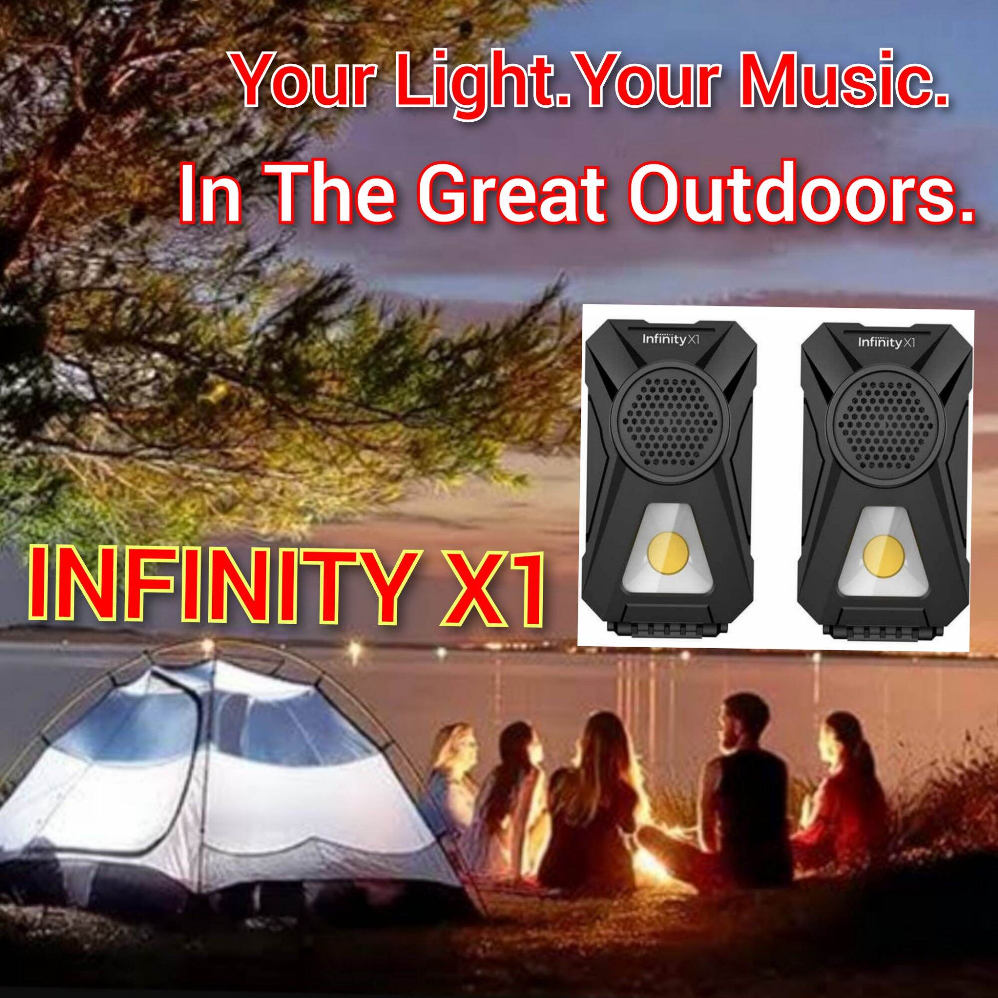Solar Work Light NEW 2-PACK INFINITY X1 Rechargeable Worklights W