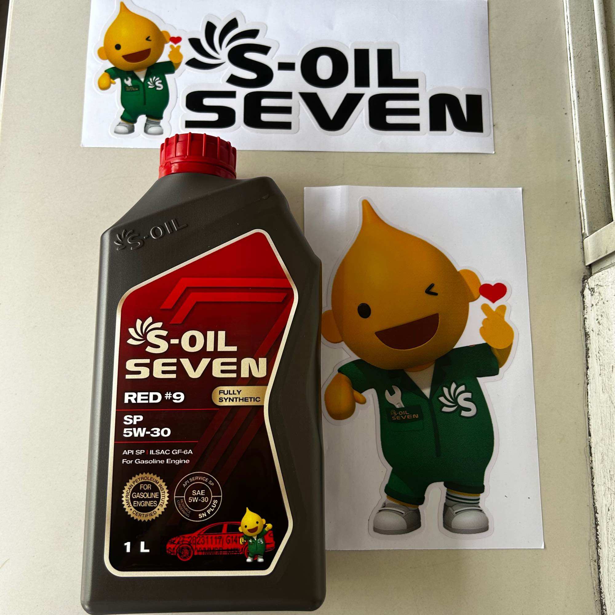 S-Oil Seven Red 9 5w30 Fully Synthetic Gasoline Engine Oil (S-Oil7 