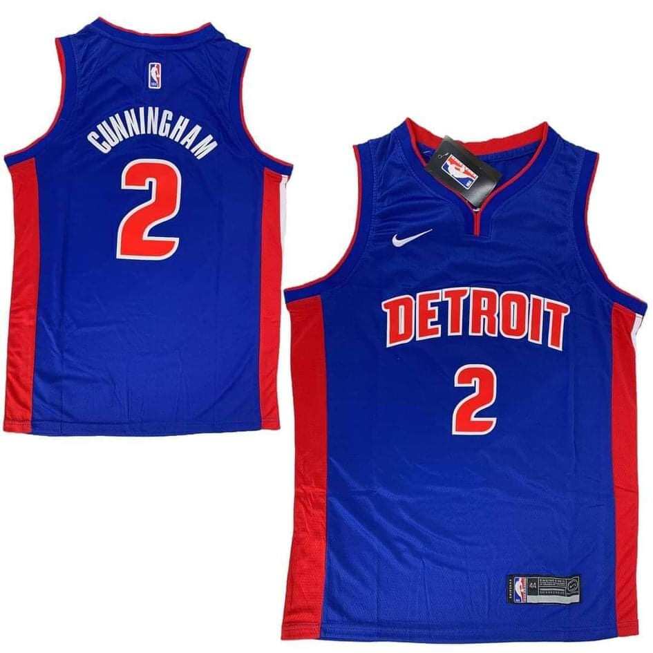 Youth Nike Cade Cunningham Blue Detroit Pistons Swingman Jersey - Icon Edition