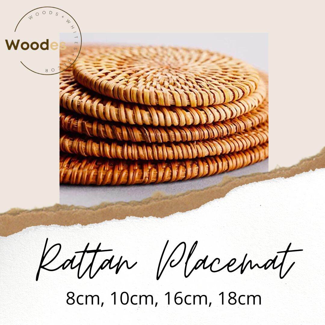 WoodesMnl Rattan Placemat Coaster Lazada PH