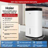 Haier | Quiet Portable Dehumidifier for Home Use Energy Efficient High Efficiency Dehumidification for Bedroom Basement Closet Anti Mold Moisture Removal with Smart App Control