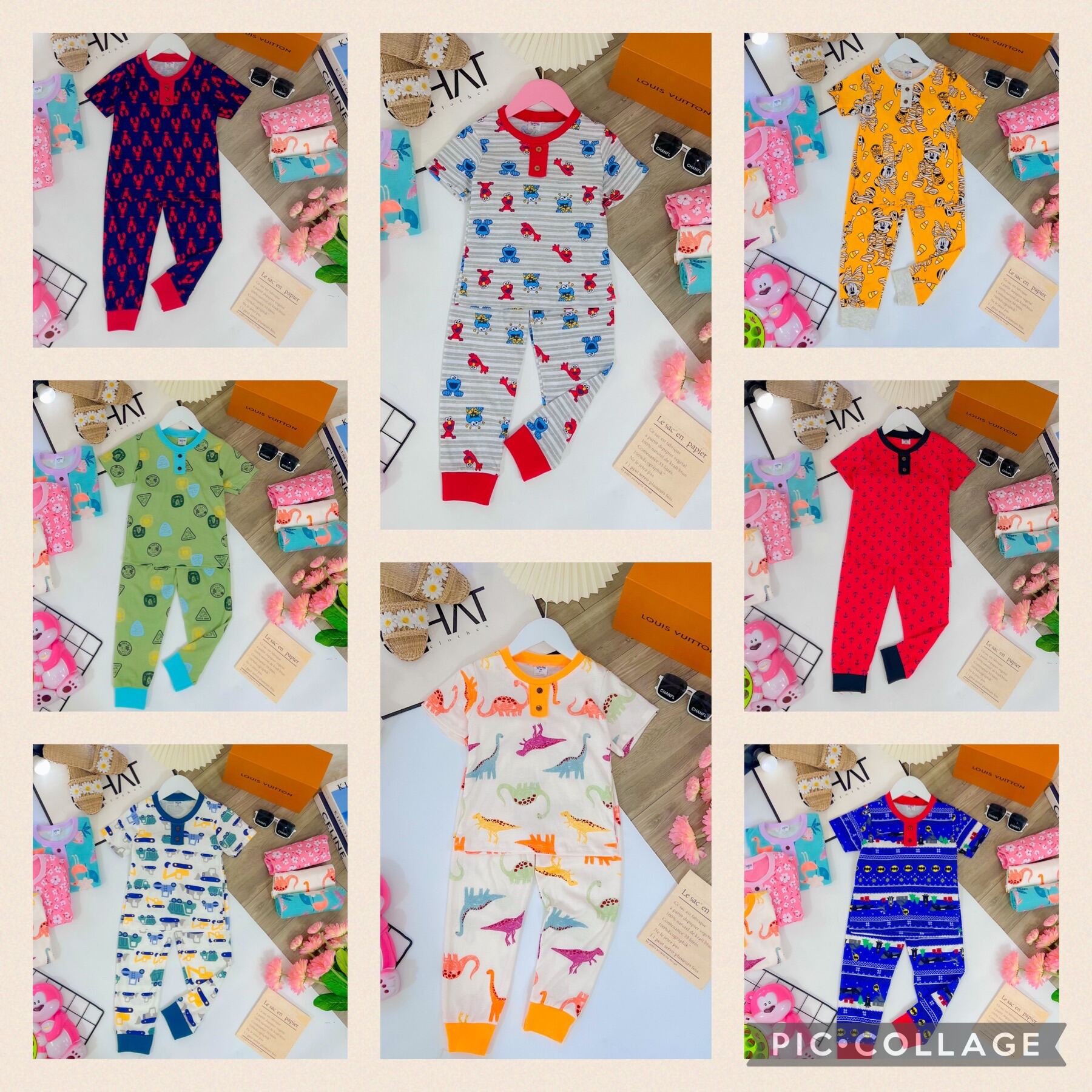 JanElla's PAJAMA SET BIG SIZE (4 to 9 Years Old) SLEEPWEAR TERNO for KIDS  BOYS 100% Cotton Made in Vietnam