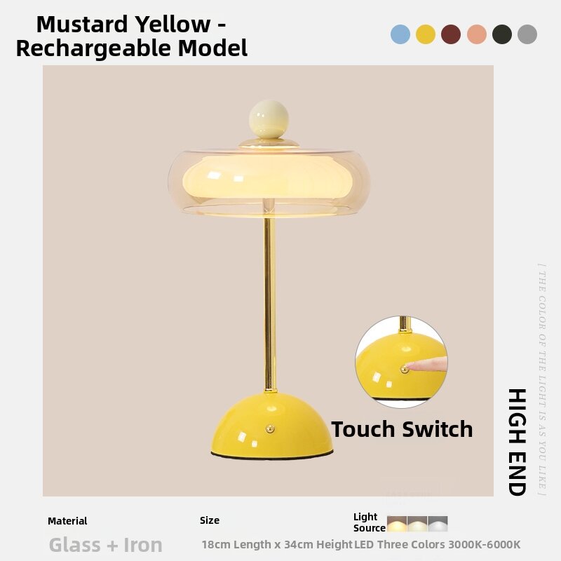 YOULIMEIJIA | Wireless Rechargeable Night Light Table Lamp