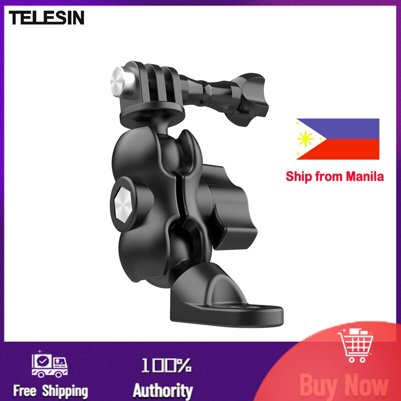 TELESIN Motorcycle Rear-view Mirror Mount for GoPro Hero Cameras