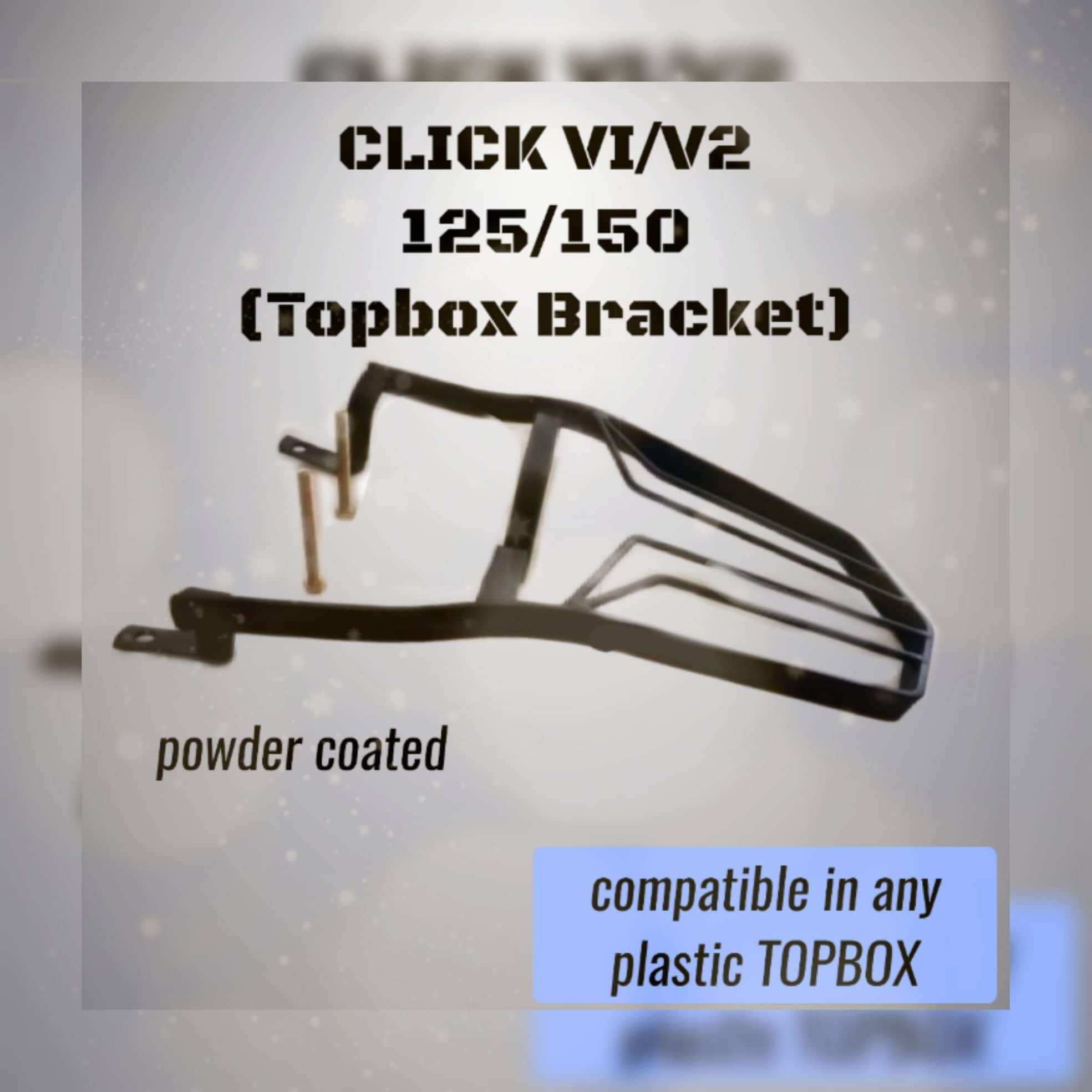 HONDA CLICK TOP BOX BRACKET POWDER COATED