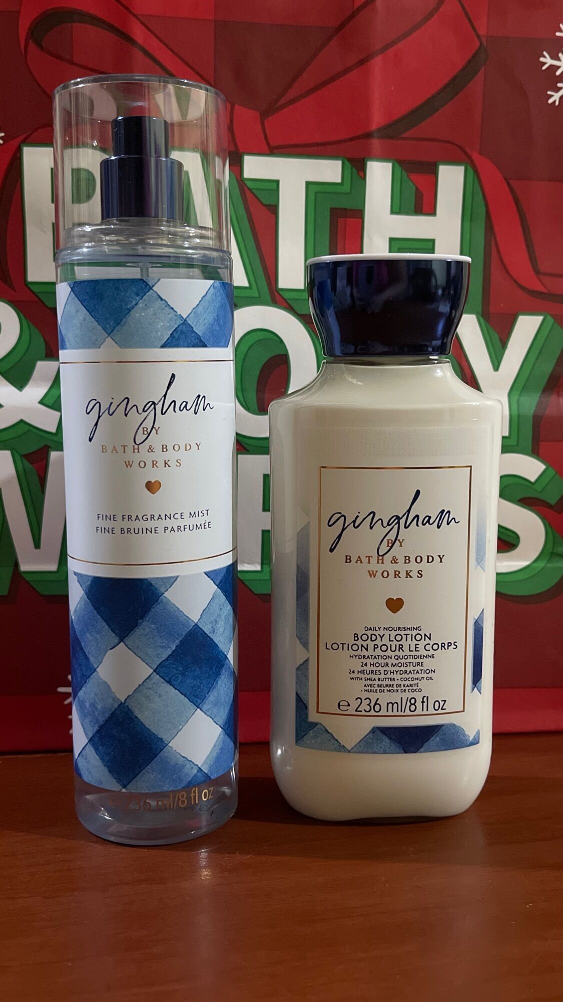 Blue Perfume Bath And Body Works Gingham Fine Fragrance Mist