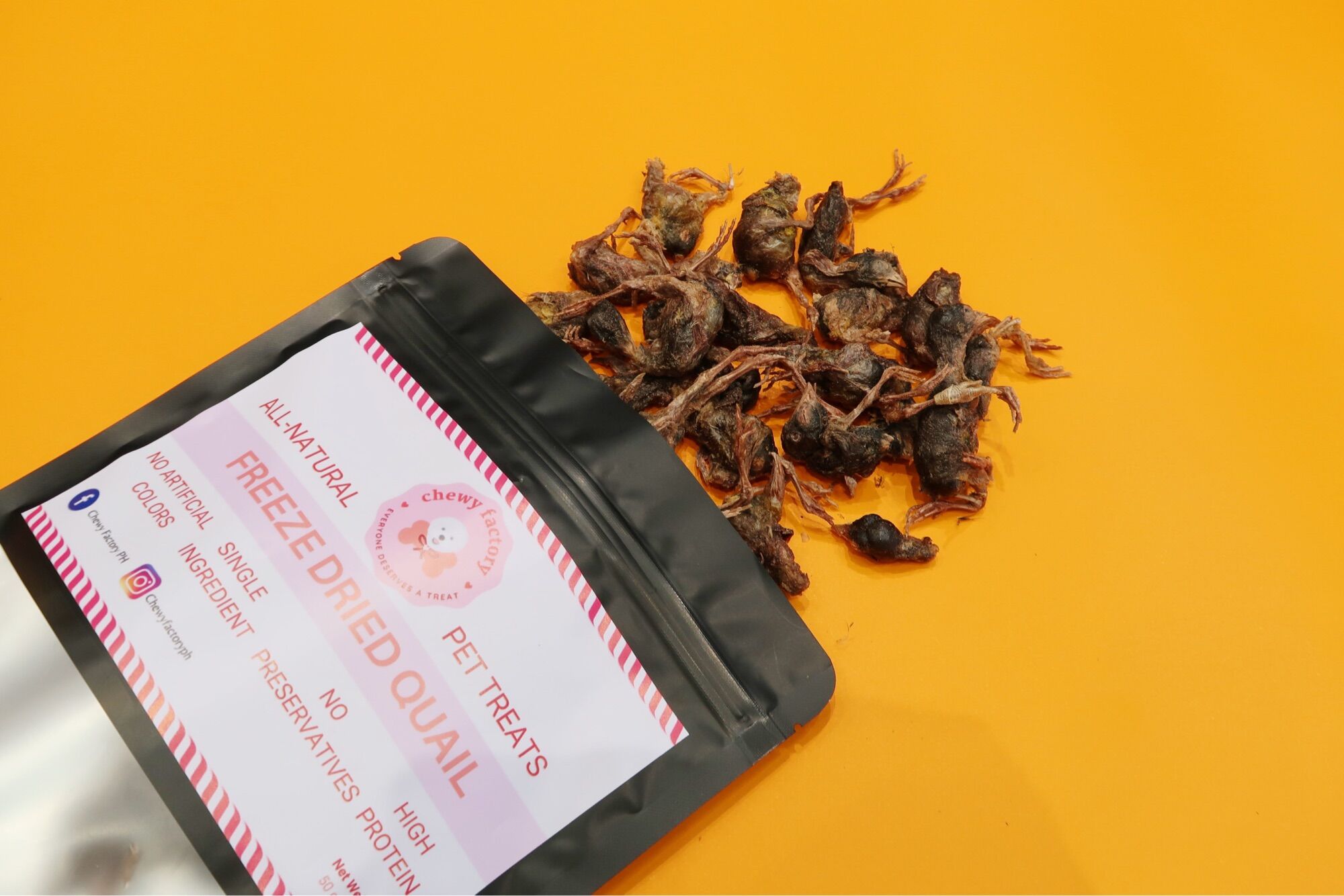Image showcasing Freeze-dried Quail Treats for dogs | Lazada PH
