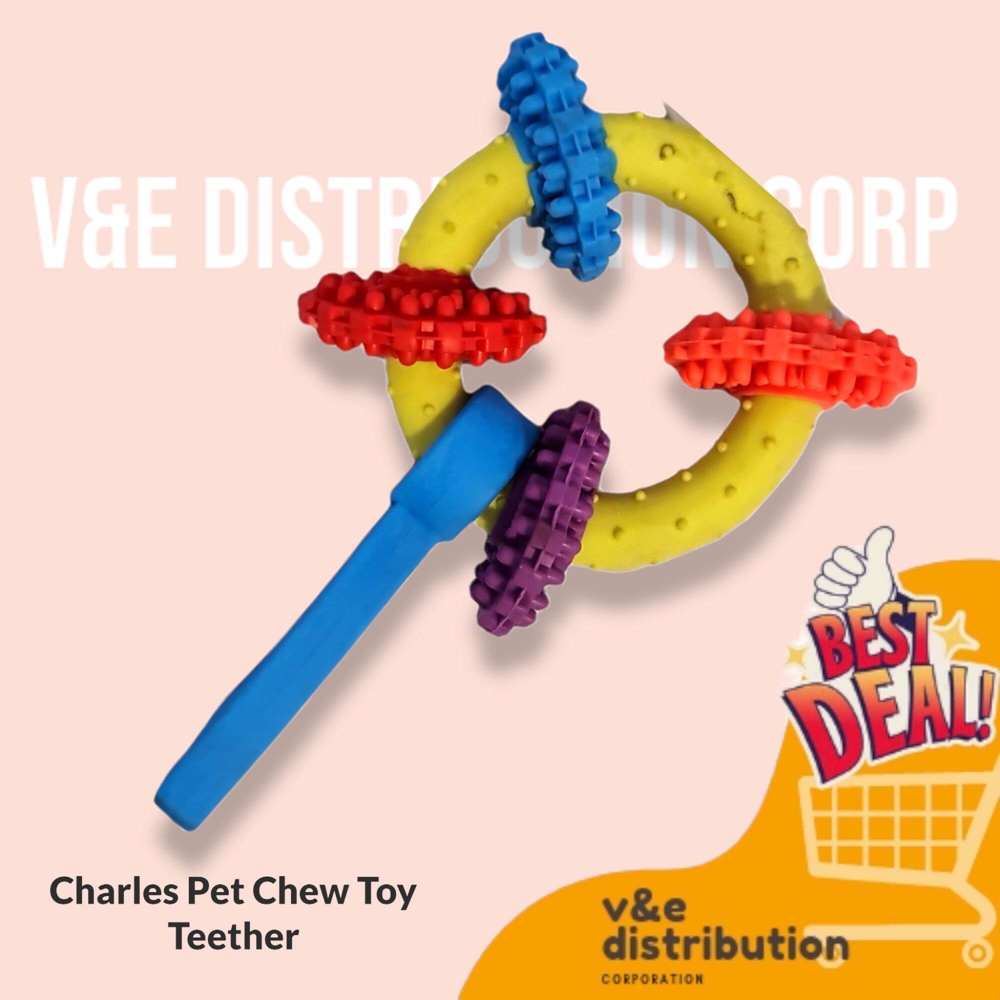 3-n-1 Pet Colorful Chew Toy Teether