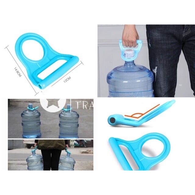 Round plastic blue handle for 5 gallons water container / new generation of halder