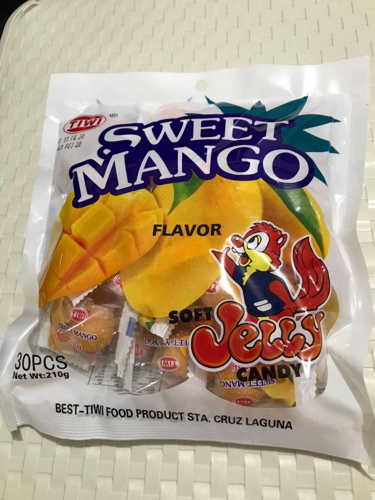 Tiwi Sweet Mango Soft Jelly Candy 30pcs/pack Lazada PH