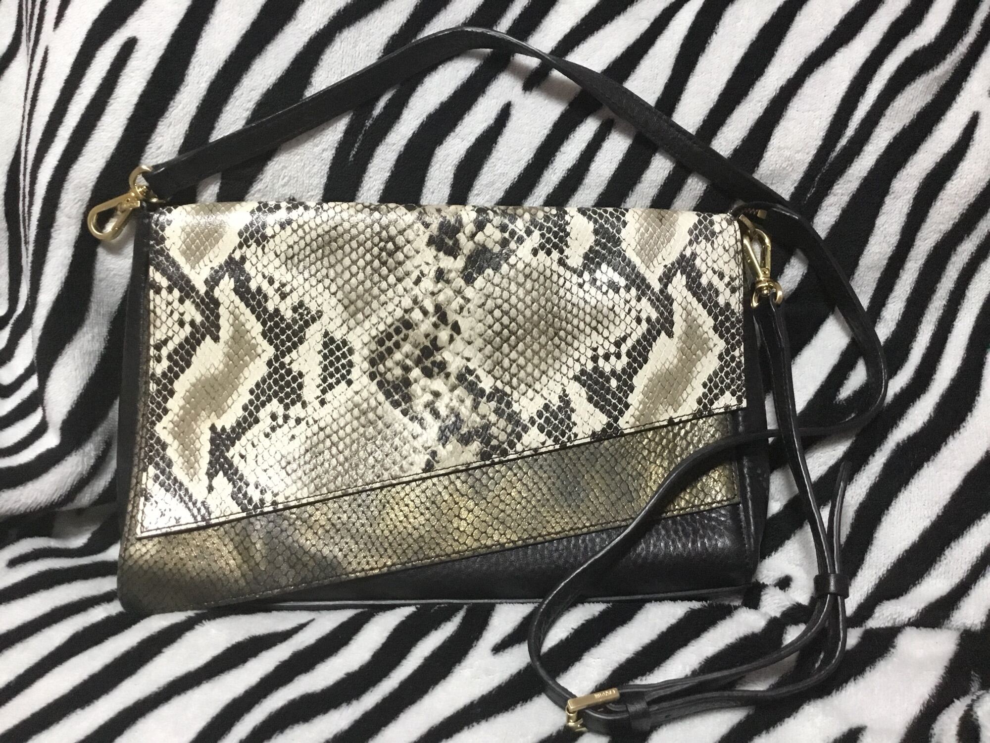 Snake print sling bag hot sale