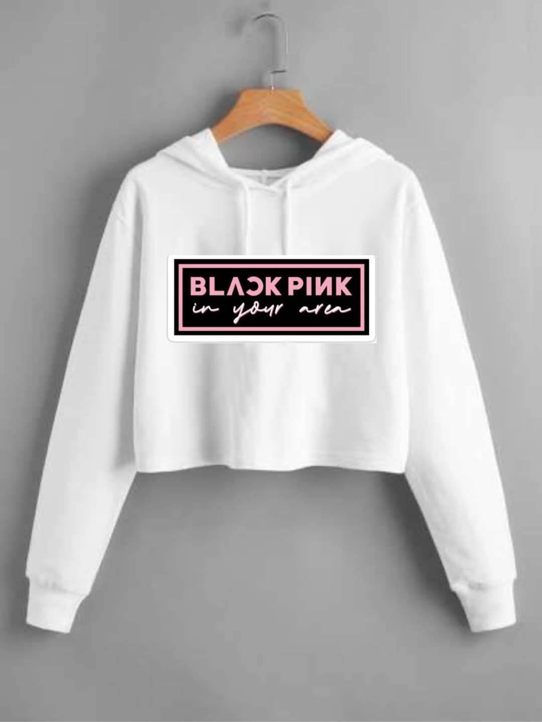 Blackpink Croptop Hoodie jacket ( fit 