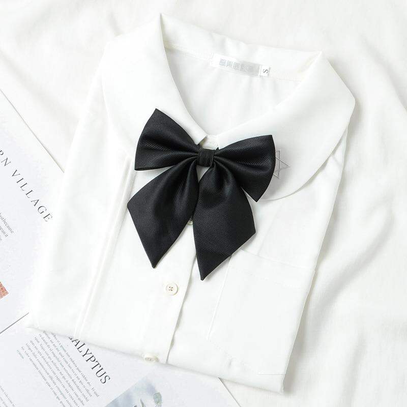 Graduation Photo Wine Red Scholar Uniform Bow Tie Bow Female Japanese Style JK Student Preppy Style School Uniform Sailor Suit Bow Tie. 