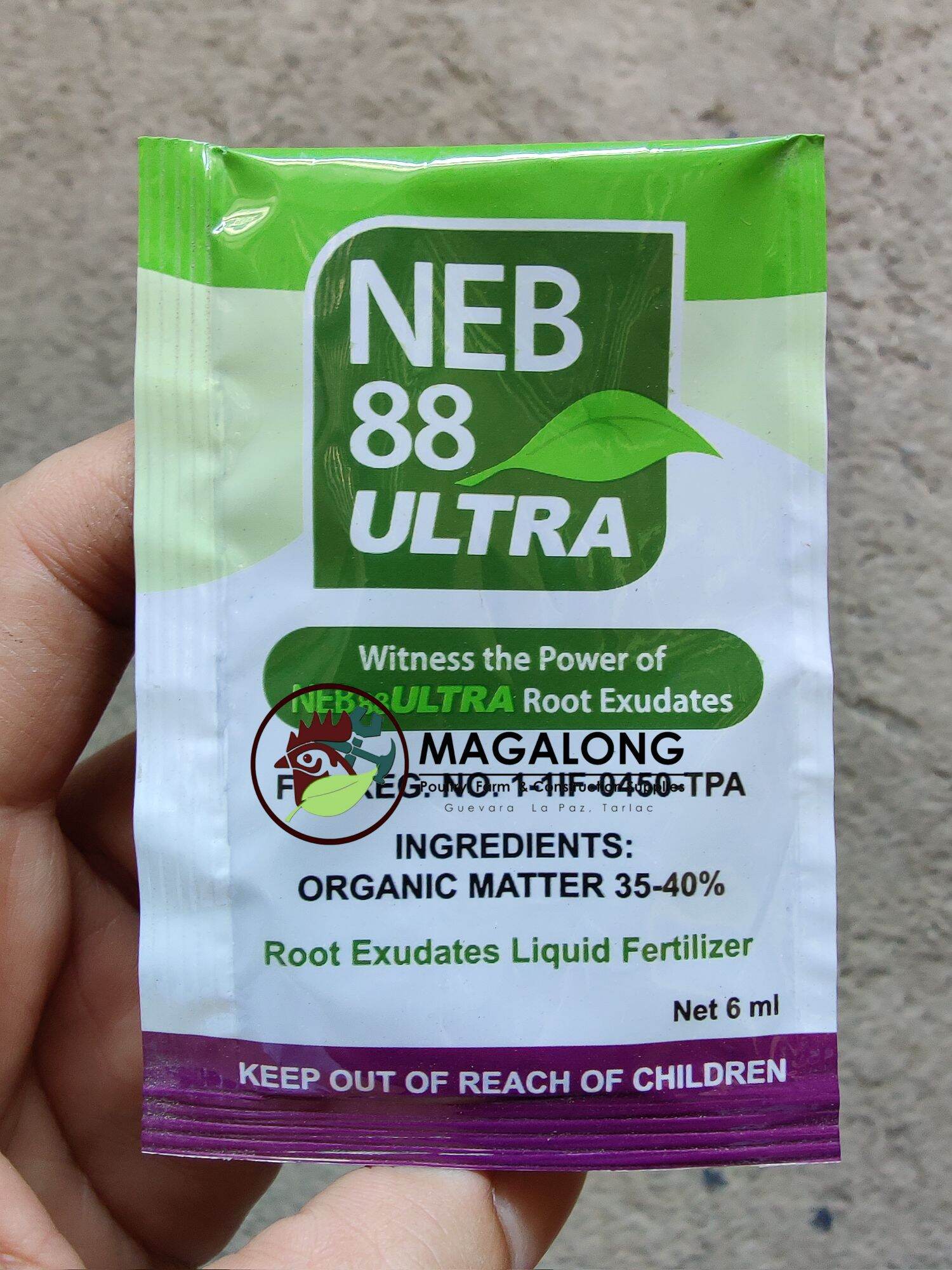NEB 88 ULTRA ROOT EXUDATES LIQUID FERTILIZER ROOT PROMOTER 6 ml