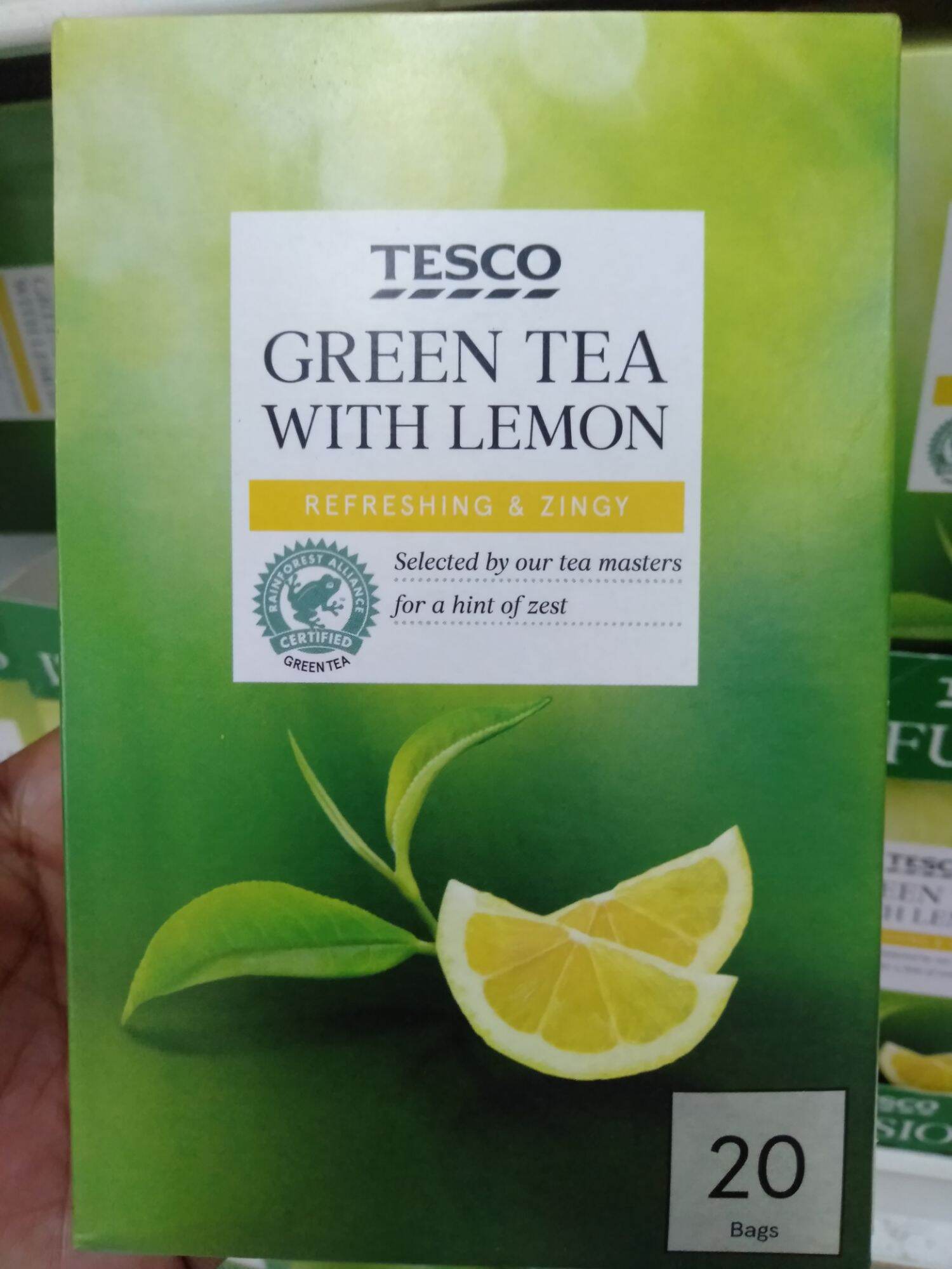Tesco Green Tea with Lemon (20 tea bags) Lazada PH