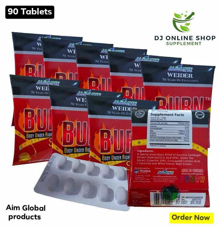 BURN SLIM Tablets 90 Tablets Loss Weight fast 100 Authentic